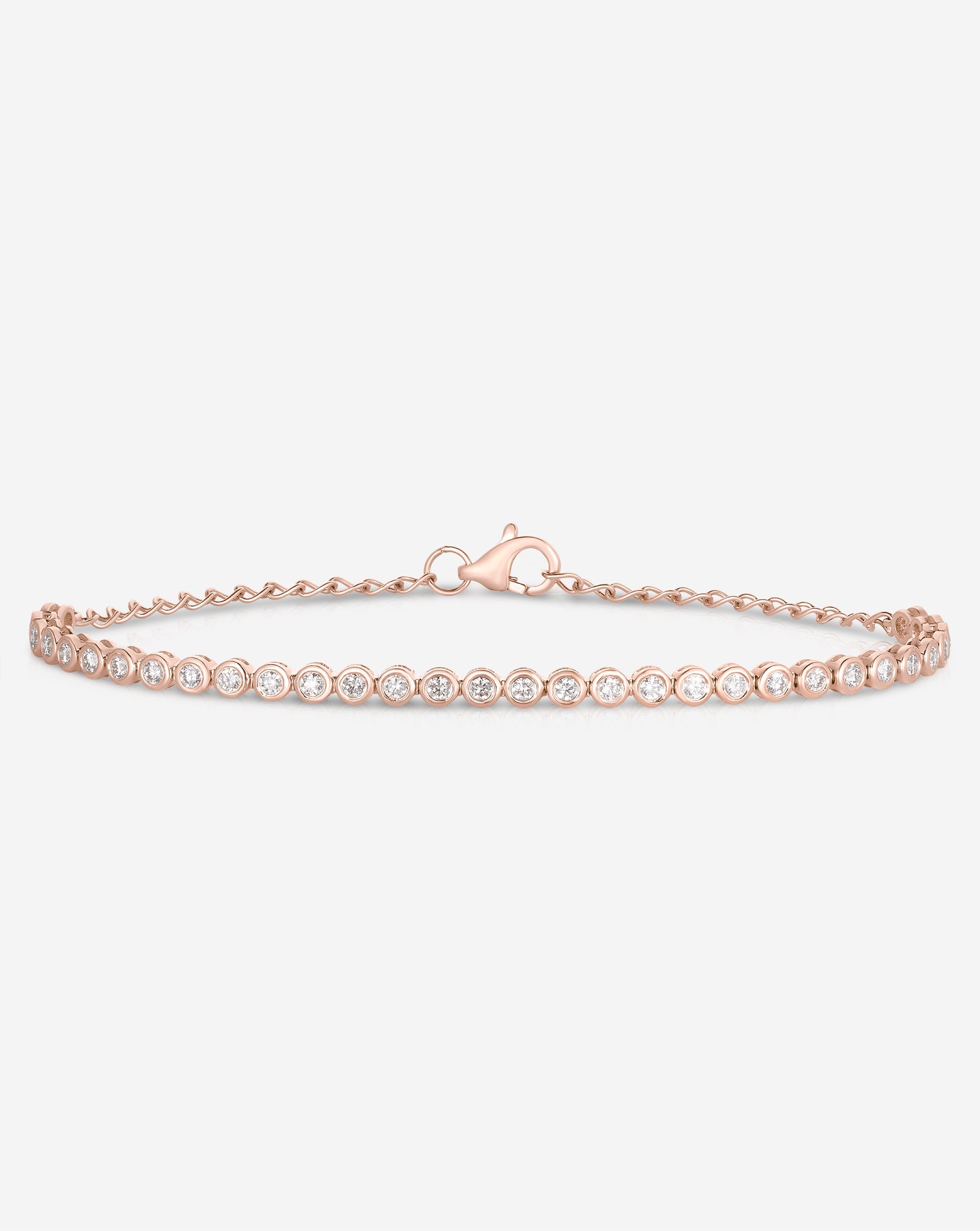Bezel Mini Diamond Tennis Bracelet