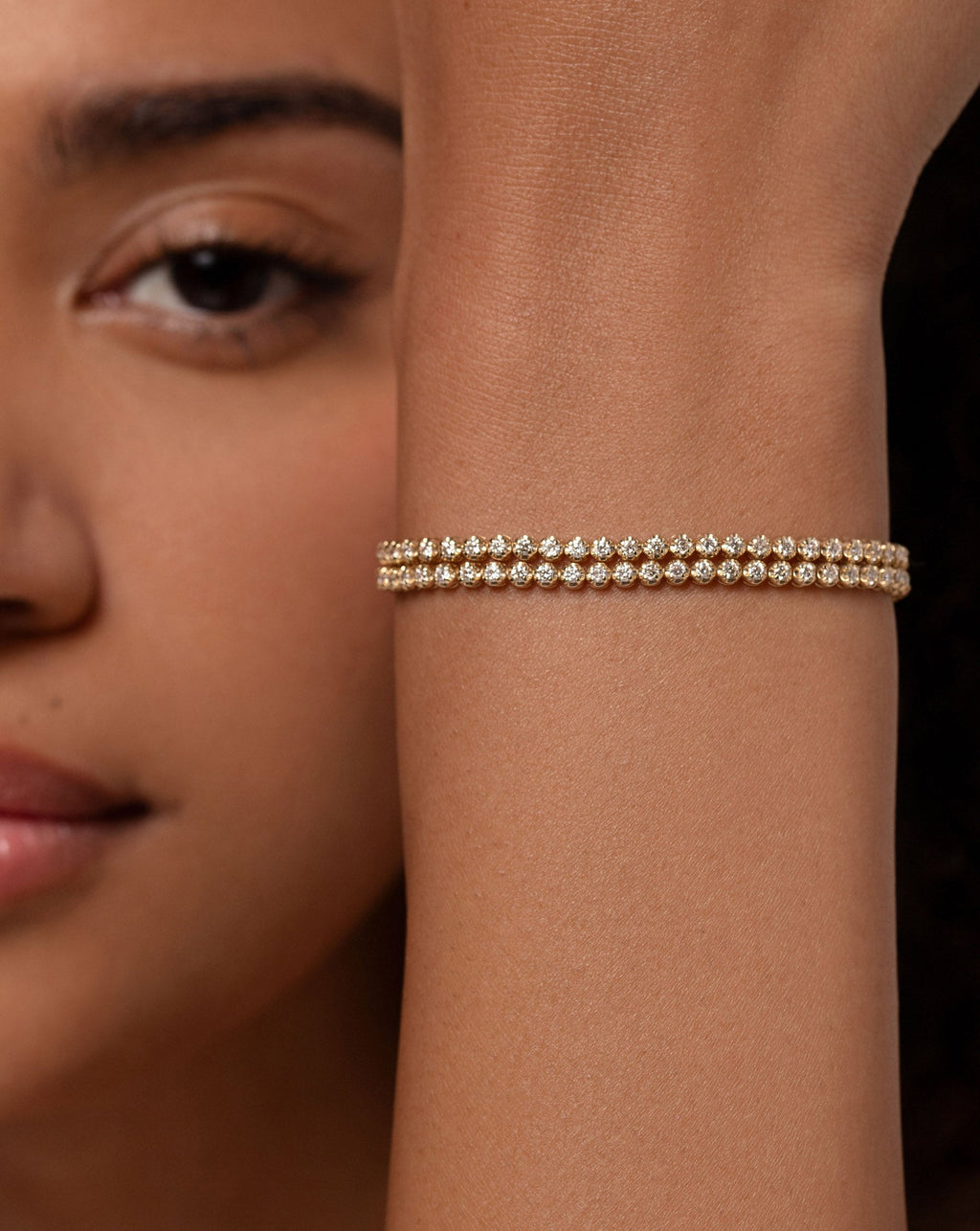 Multiway Tennis Choker + Double Wrap Bracelet
