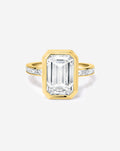 3.25 Emerald Lab Diamond Channel Set