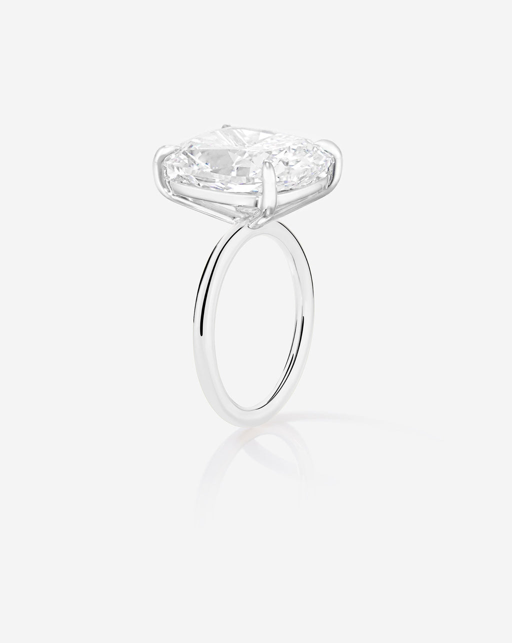 10.01 Cushion Natural Diamond in Cloud Solitaire