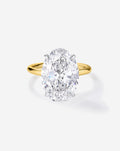 4.01 Oval Lab Diamond in Cloud Solitaire