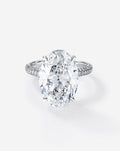 5.37 Oval Lab Diamond in Pavé Cloud