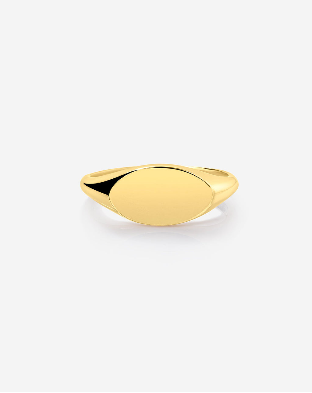 Engravable Gold Signet Ring
