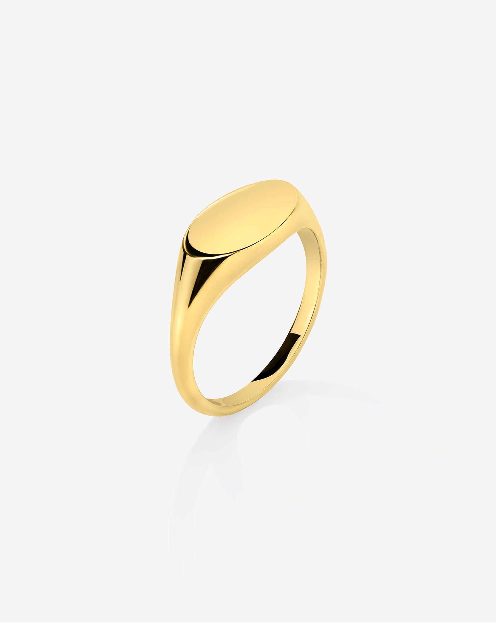 Engravable Gold Signet Ring