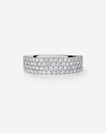 Four Row Stackable Pavé Ring