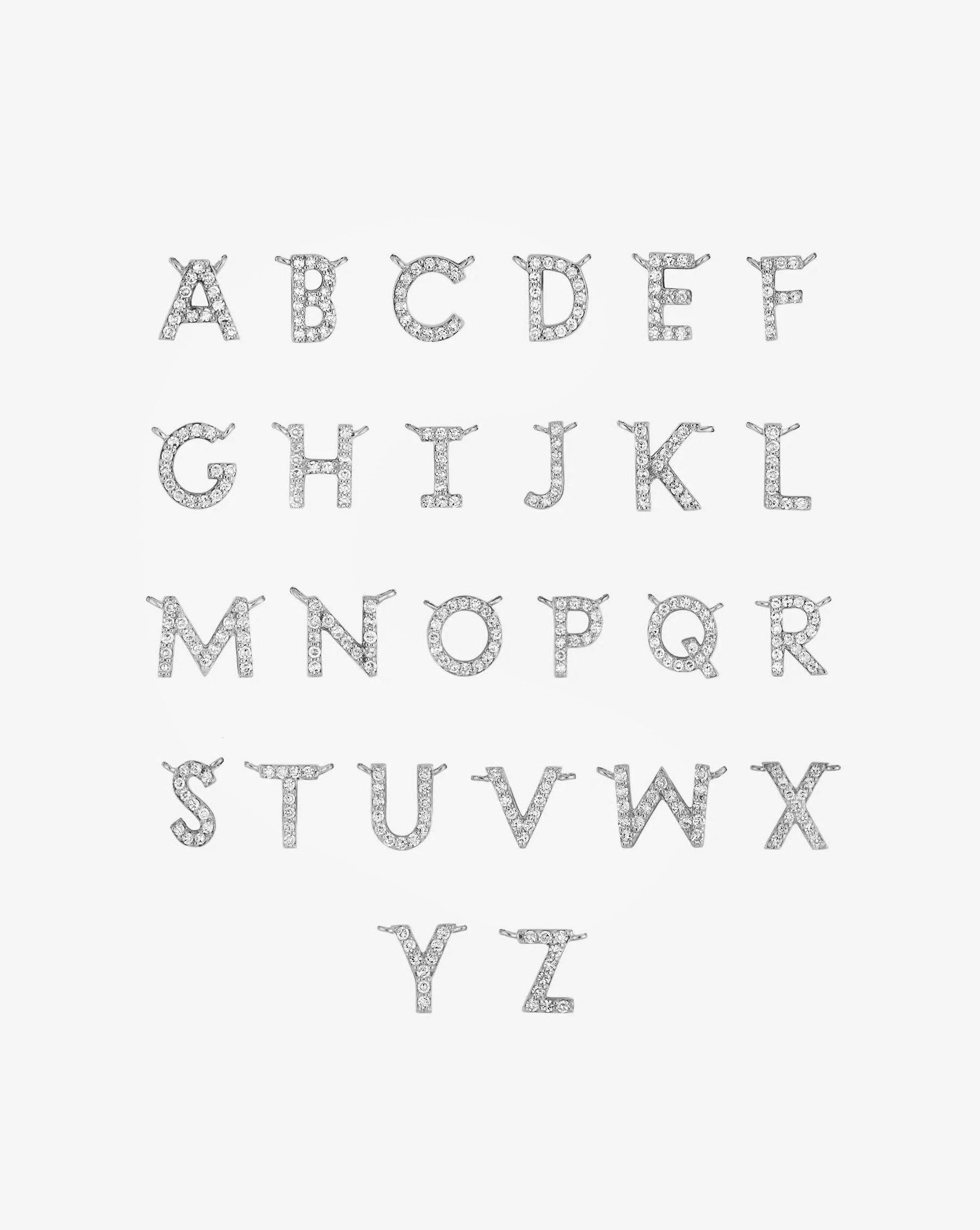 Diamond Initial Necklace