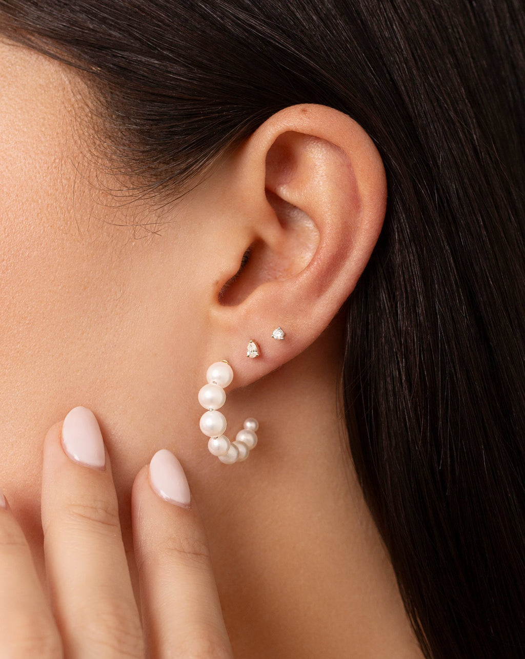 Tiny Pear Studs