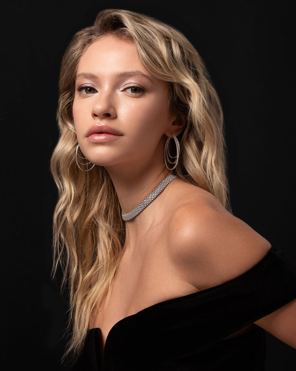 Lab Diamond Mesh Choker