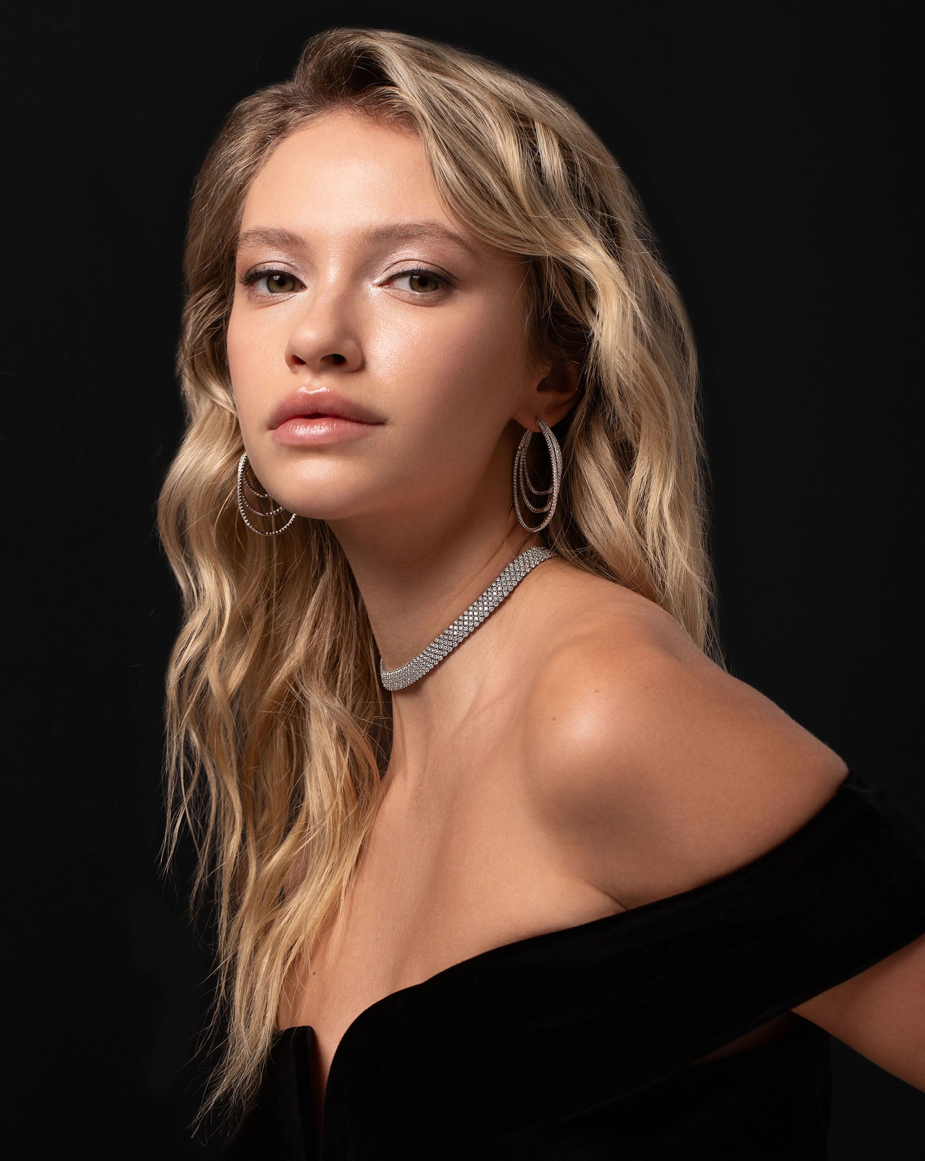Lab Diamond Mesh Choker