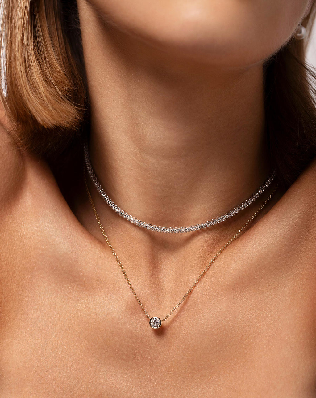 Multiway Tennis Choker + Double Wrap Bracelet