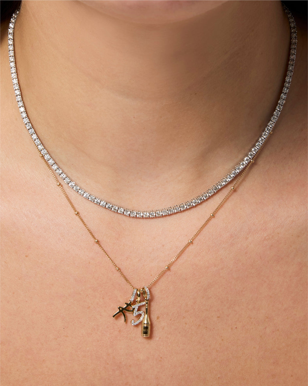 Diamond Number Pendant