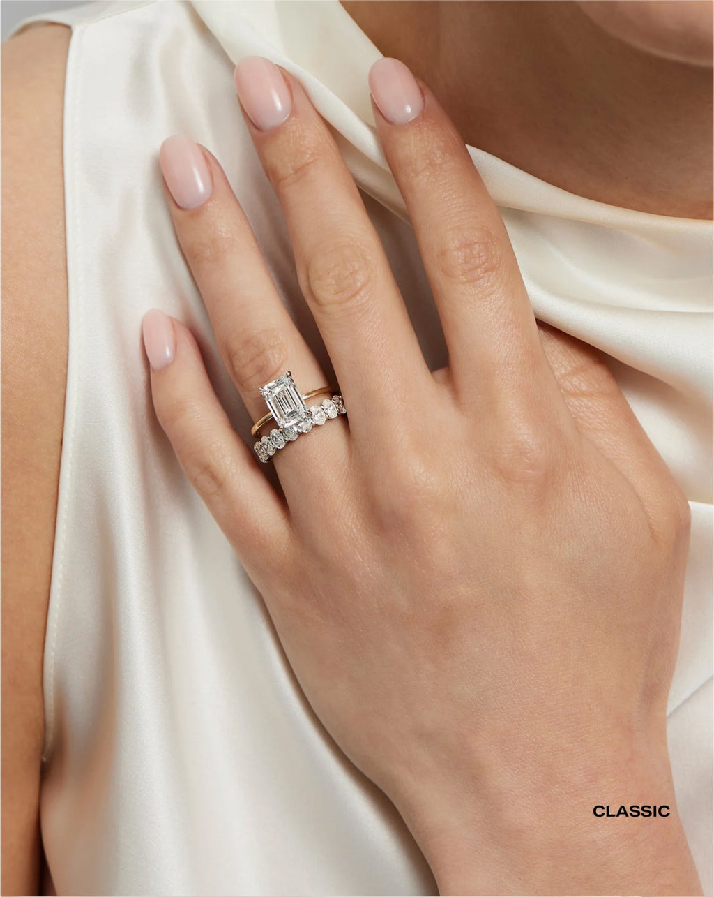 Oval Diamond and Birthstone Eternity Band