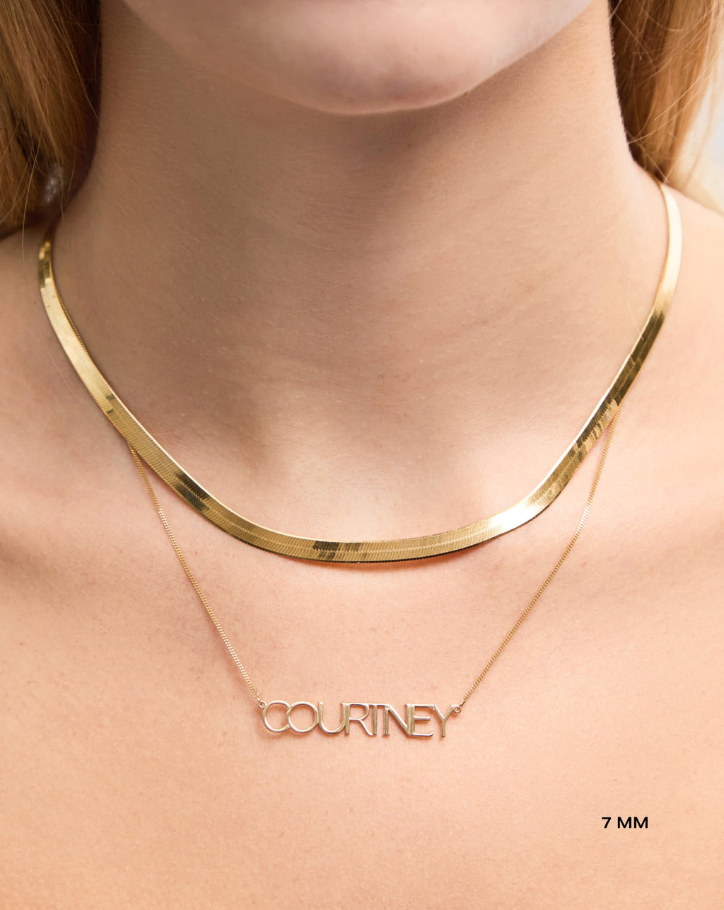 Personalized Block Name Necklace