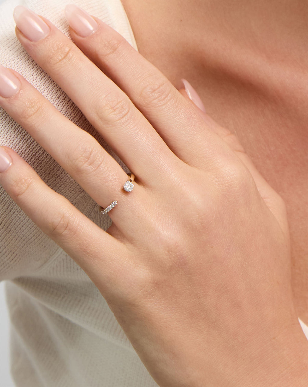 Open Round Diamond Band