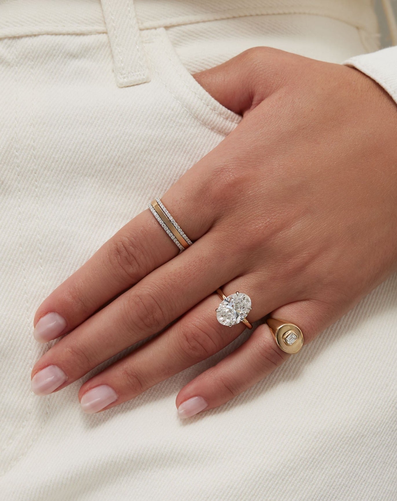 Personalized Perfect Pavé Diamond Ring | Platinum