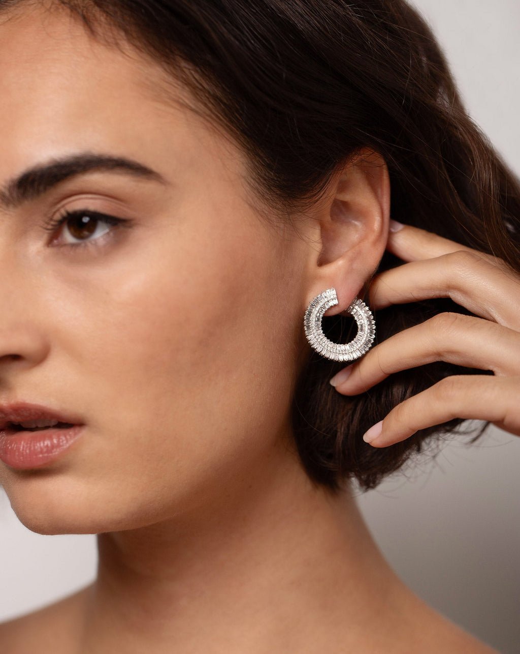 Fanned Diamond Statement Earrings