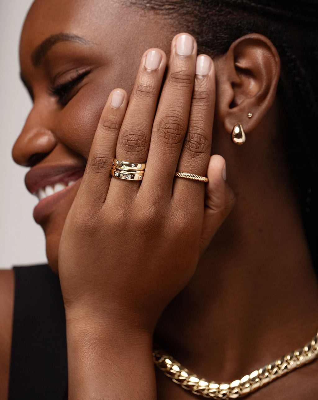 Scattered Luxe Inlay Eternity Band