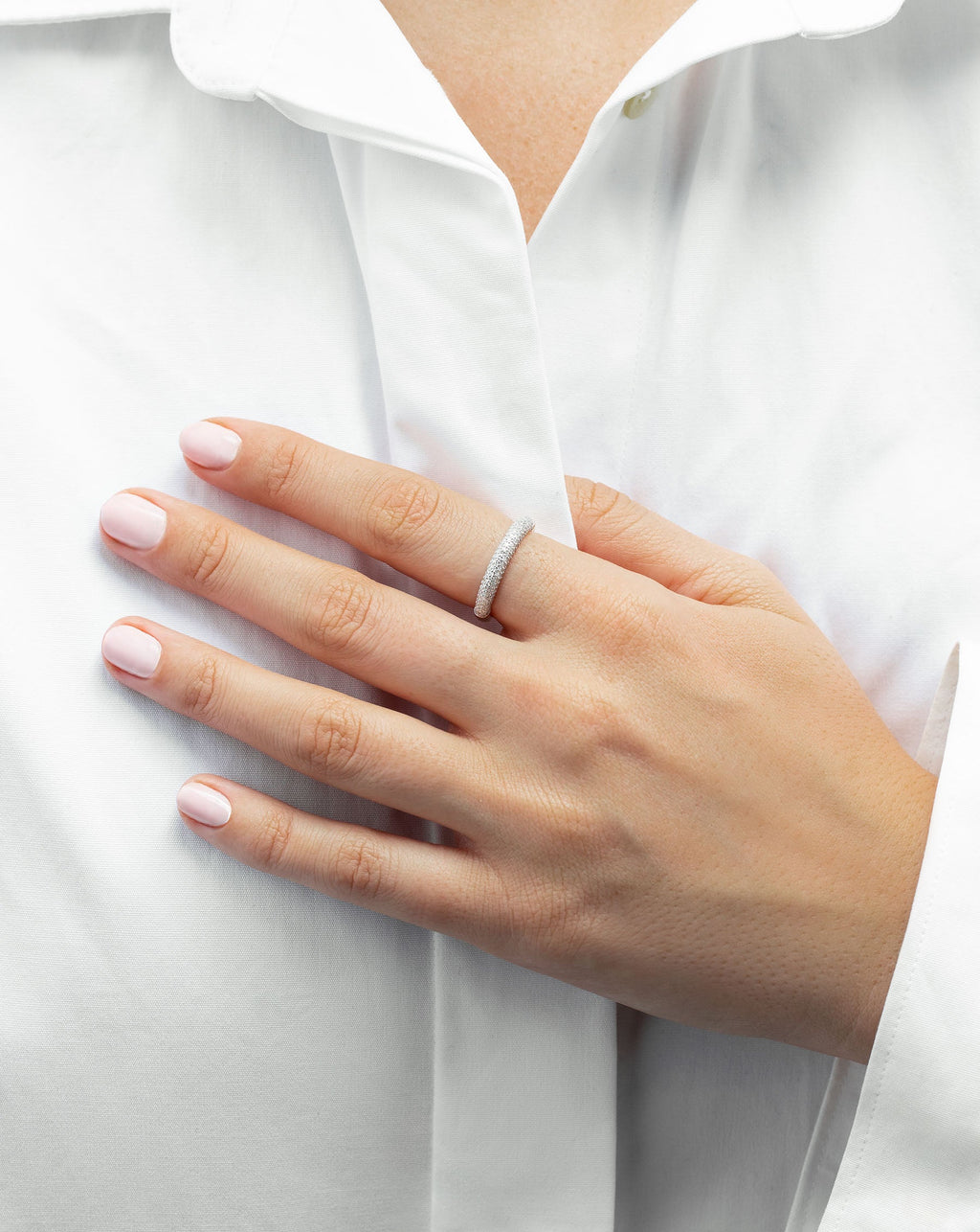 Petite Pavé Diamond Cloud Ring