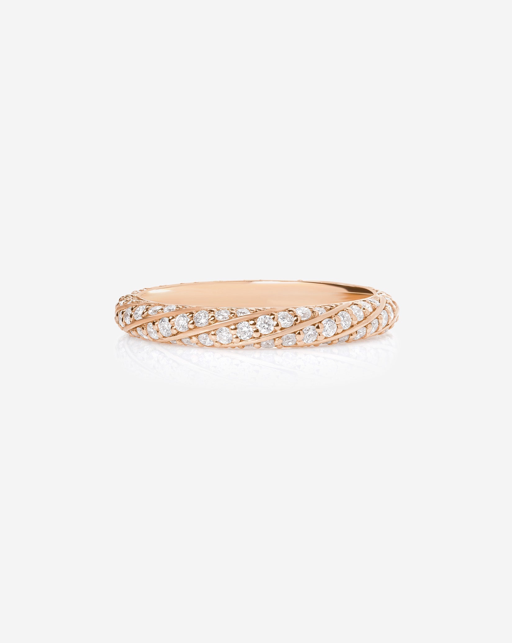 Twisted Lab Diamond Band