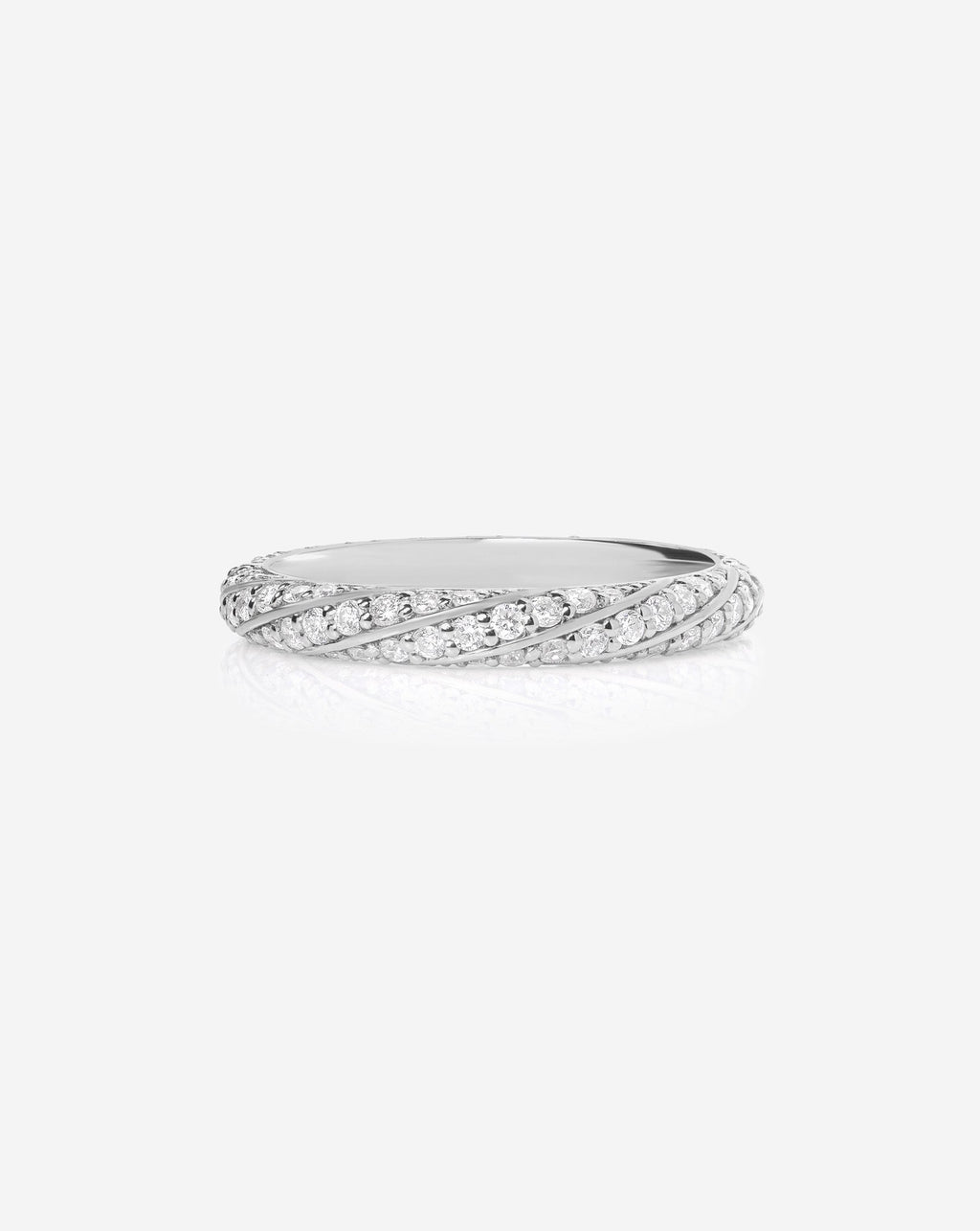 Twisted Lab Diamond Band