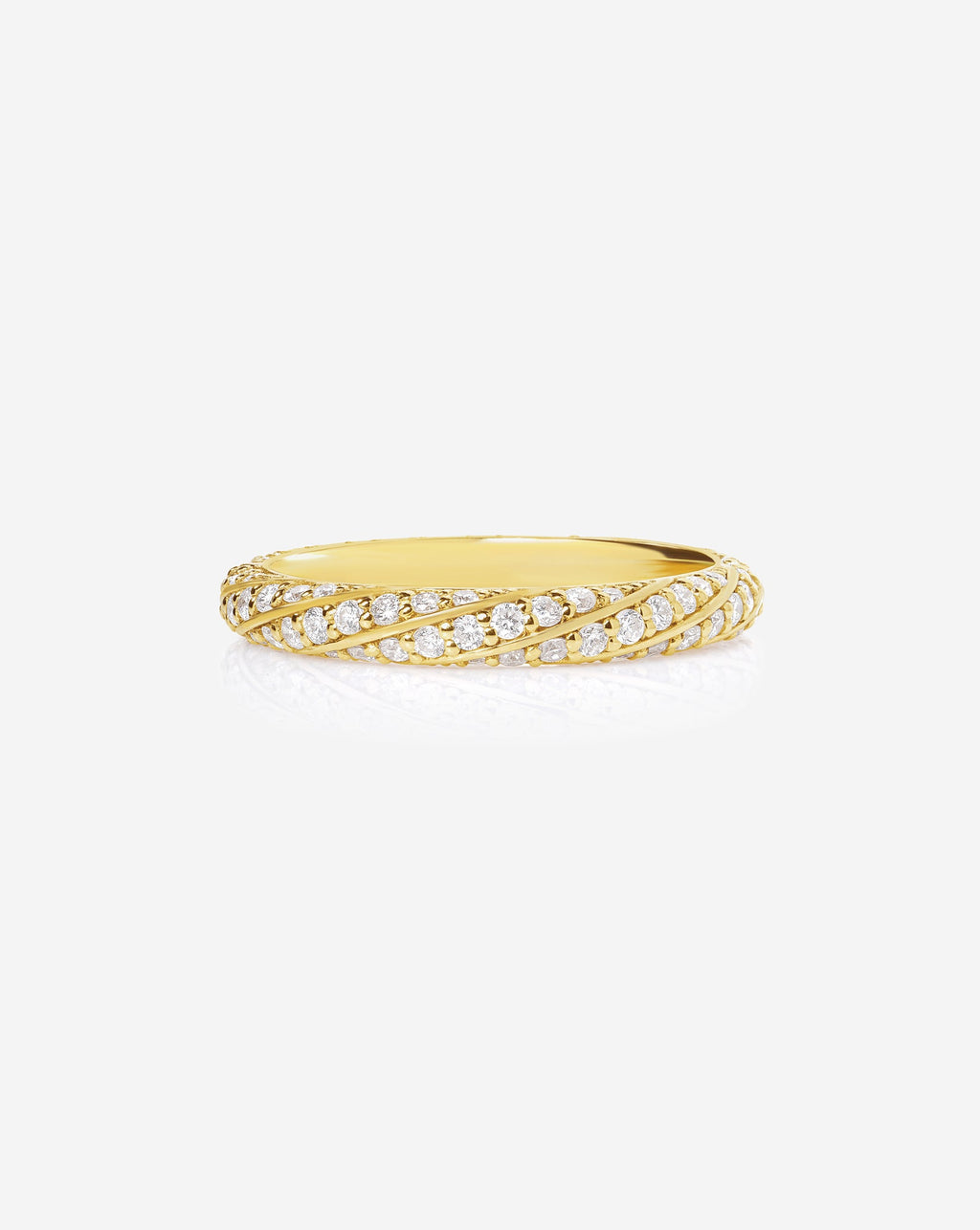 Twisted Lab Diamond Band