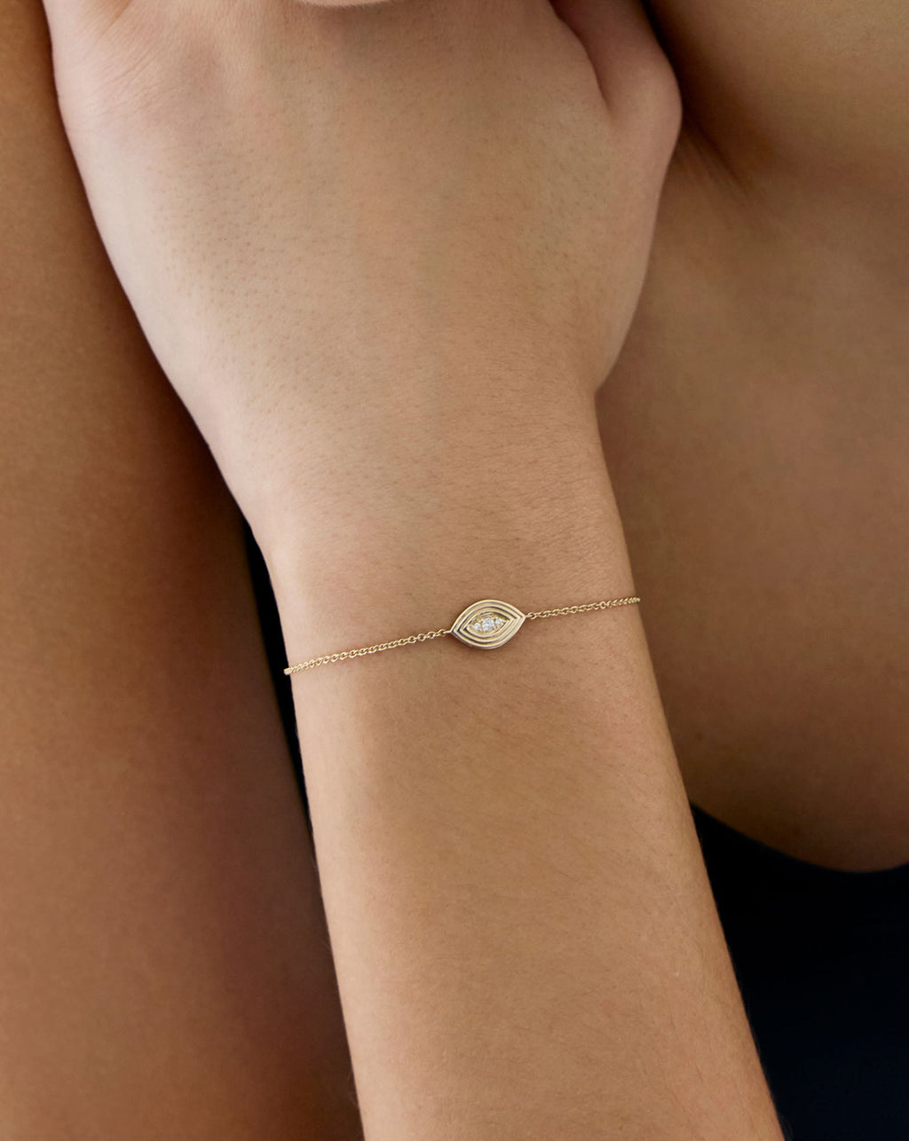 Diamond Evil Eye Bracelet