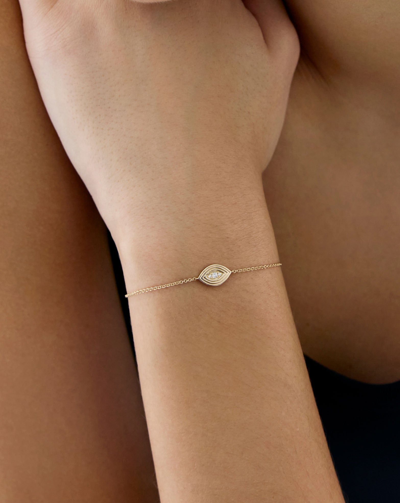 Diamond Evil Eye Bracelet