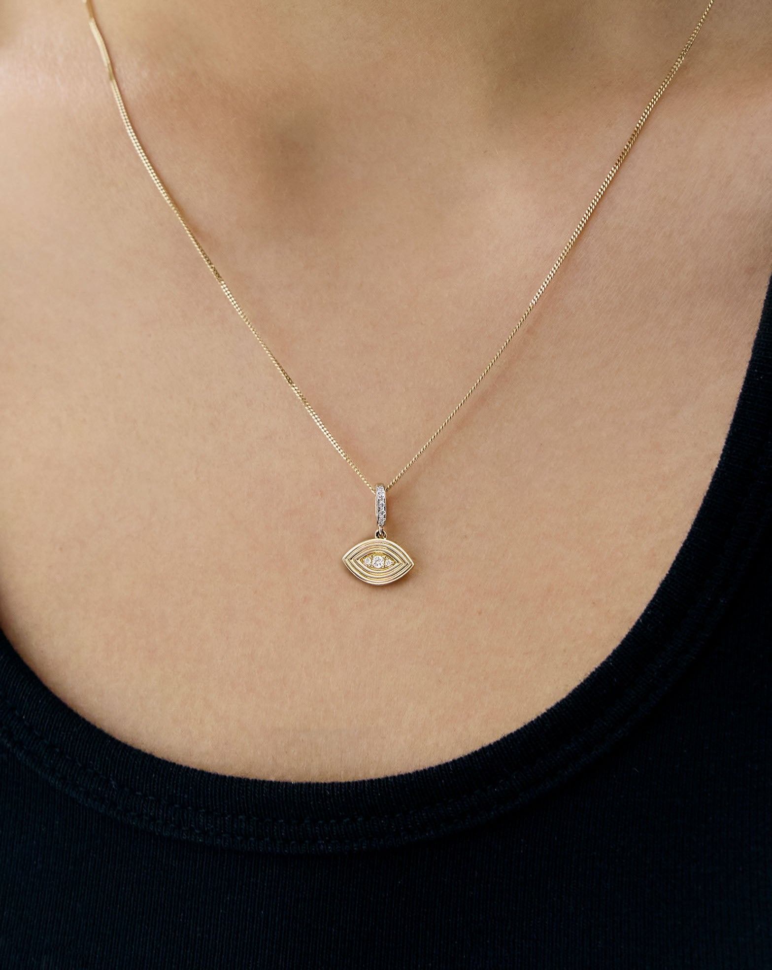 Diamond Evil Eye Charm