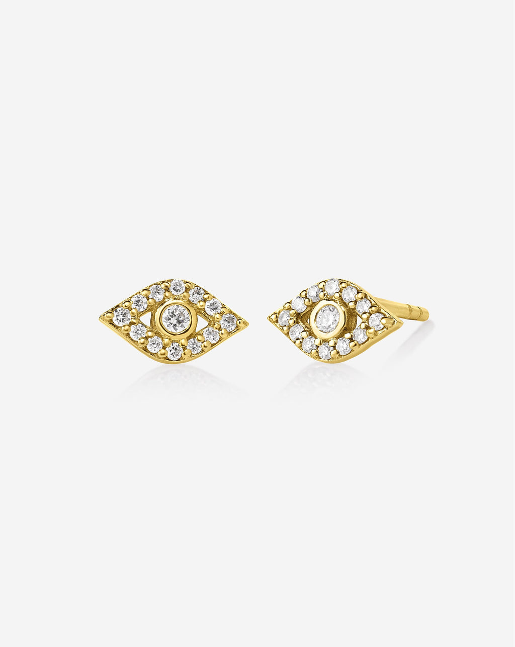 Pavé Diamond Evil Eye Studs