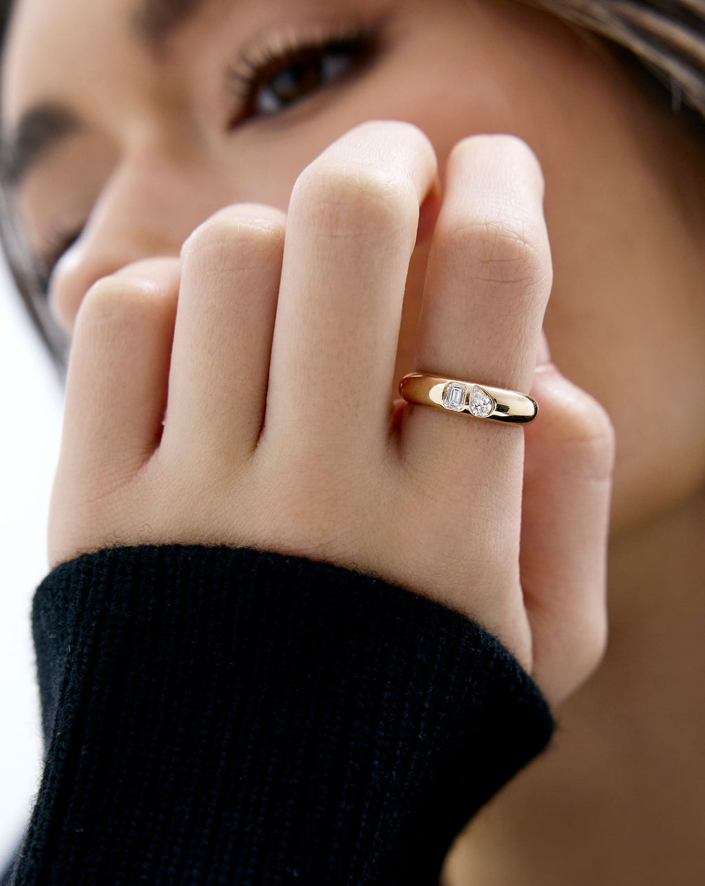 Lab Diamond Duo Ring