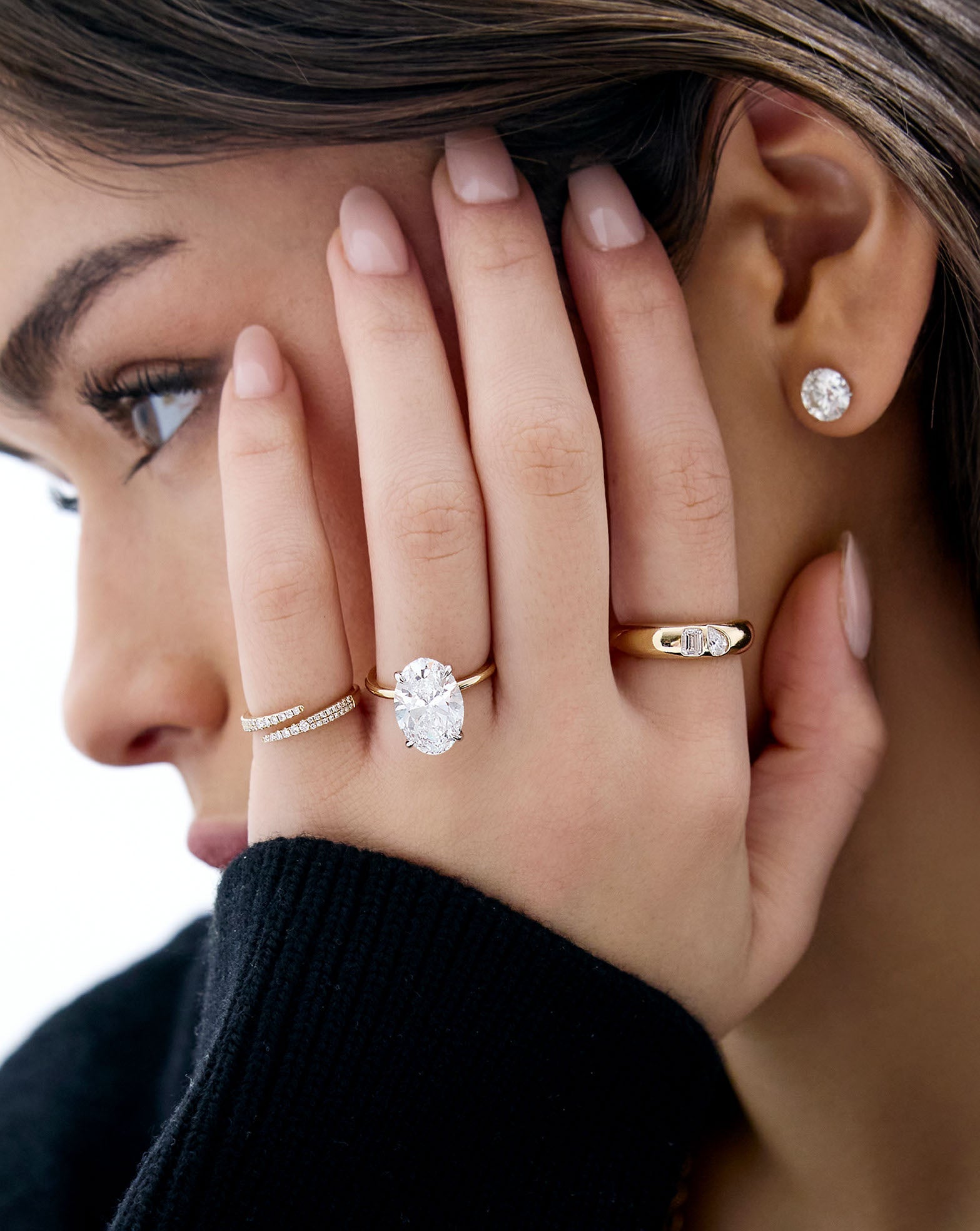 Lab Diamond Duo Ring