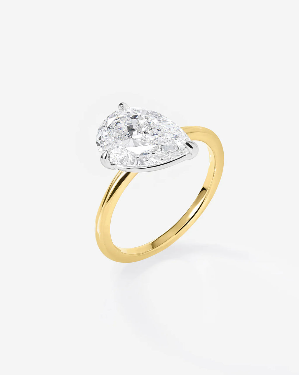5.19 Emerald & Pear Lab Diamond in Whisper Thin® Duet