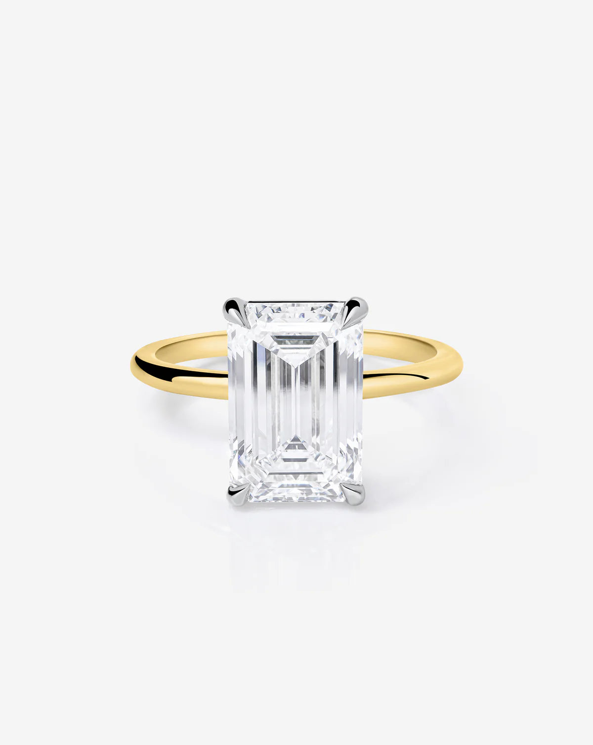 5.19 Emerald & Pear Lab Diamond in Whisper Thin® Duet