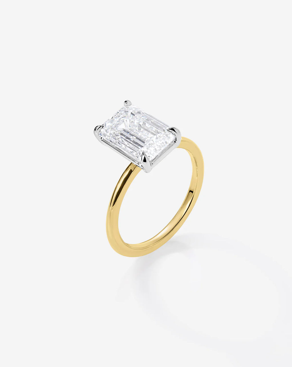 5.19 Emerald & Pear Lab Diamond in Whisper Thin® Duet
