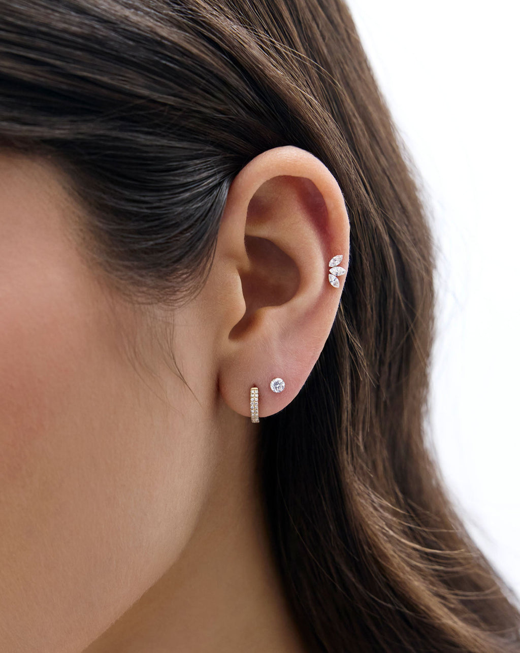 Round Lab Diamond Flatback