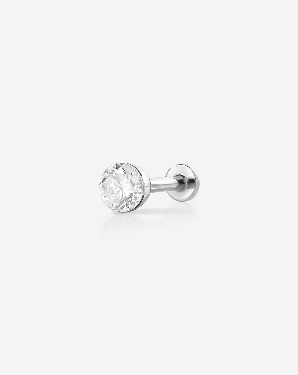 Round Lab Diamond Flatback
