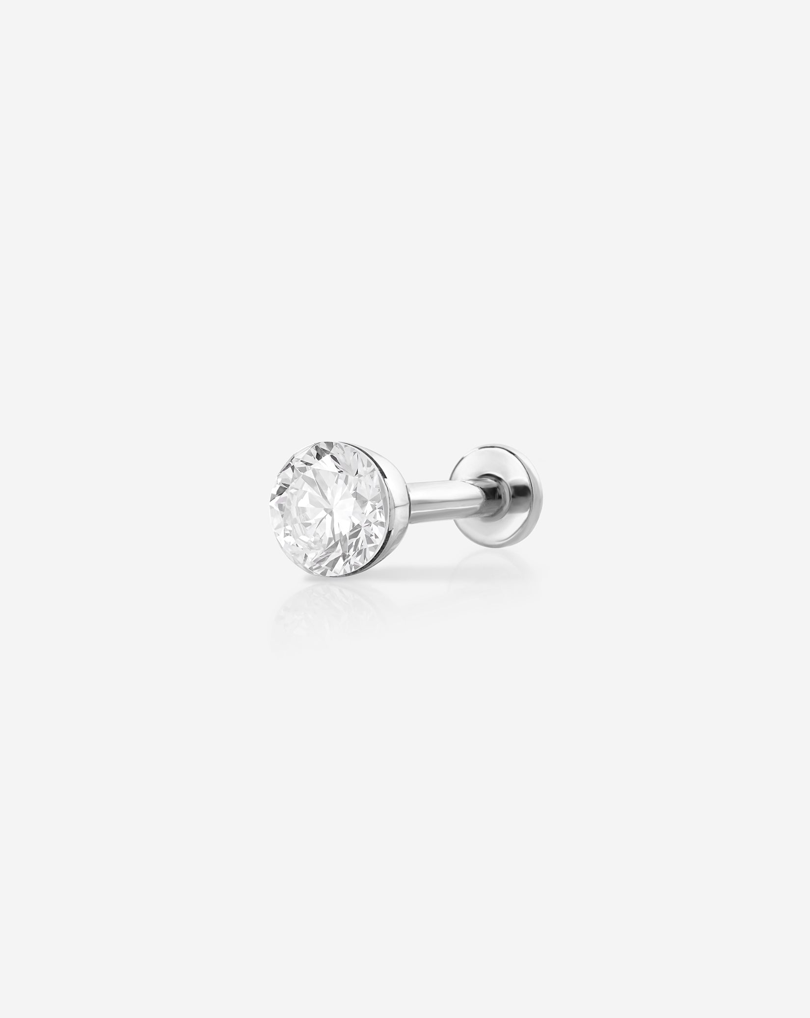 Round Lab Diamond Flatback