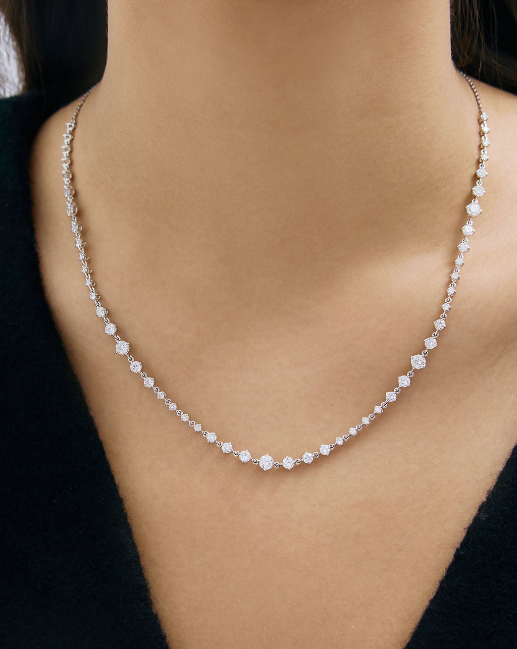 Starlight Lab Diamond Tennis Necklace