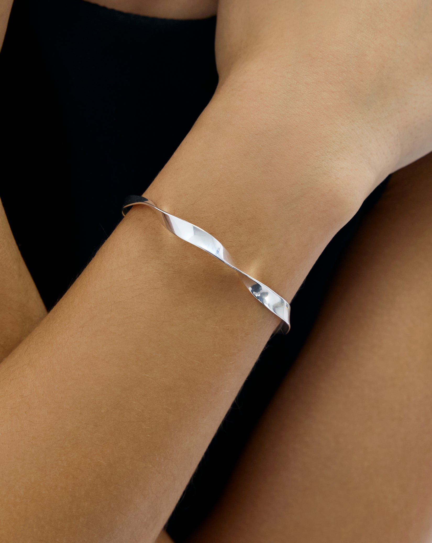 Silver Twist Cuff