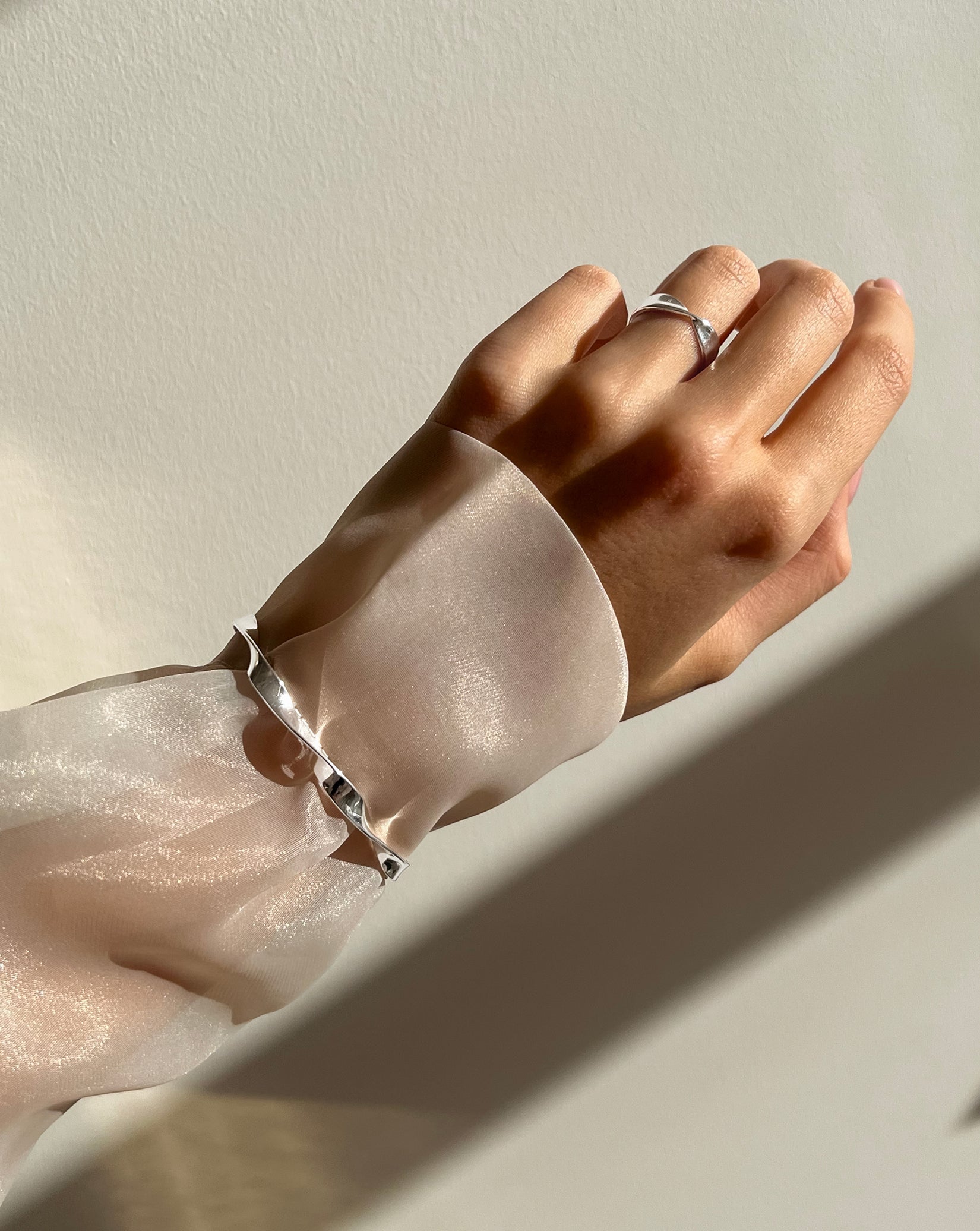Silver Twist Cuff