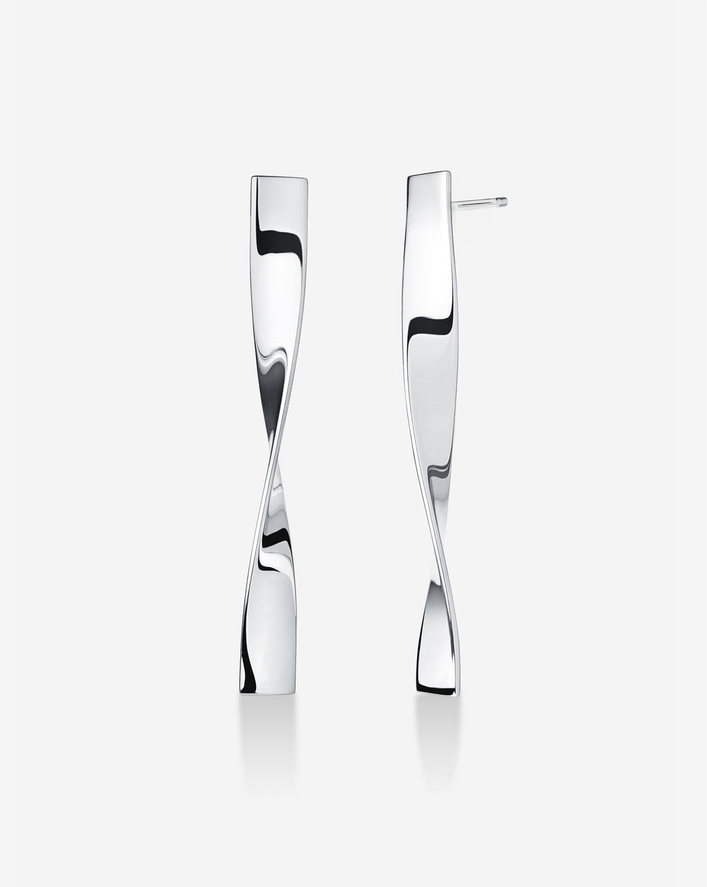Silver Twist Earrings