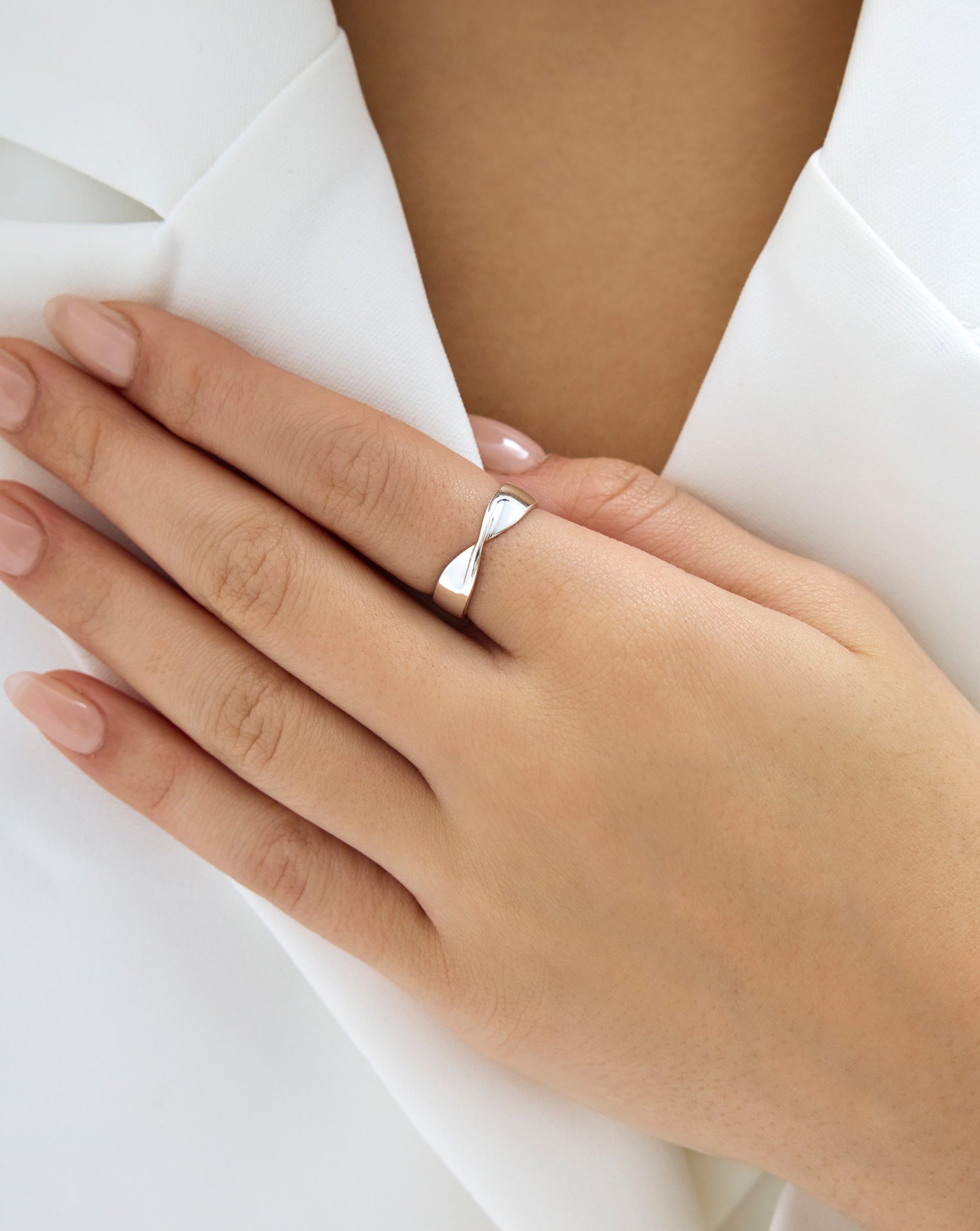 Silver Twist Ring
