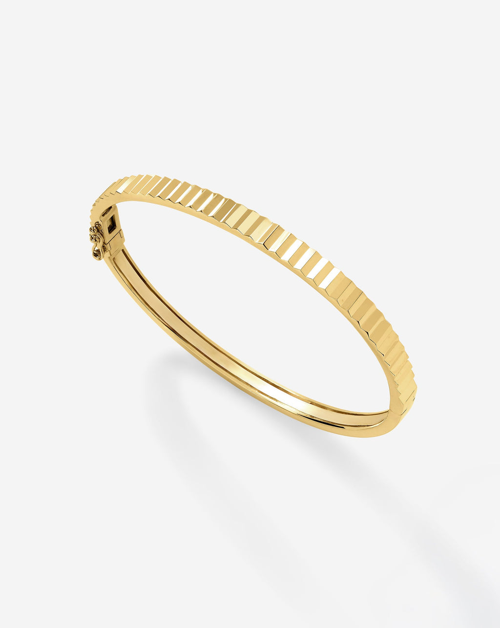 Fluted Gold Bangle