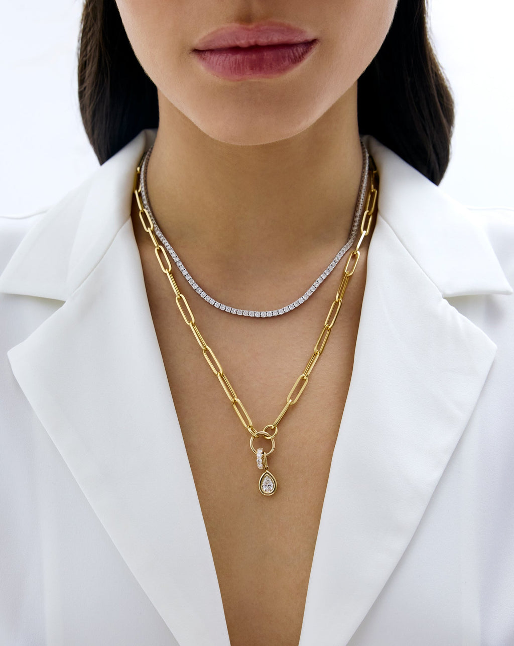 Long Clique Chain Necklace
