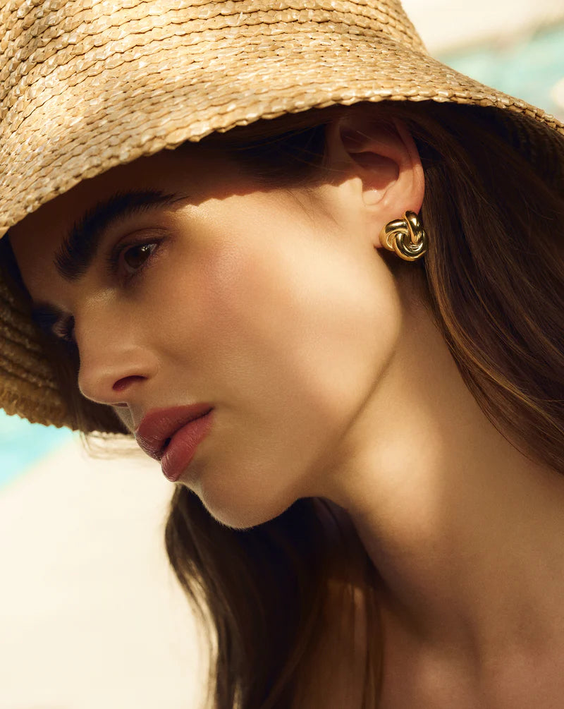 Puffed Knot Earrings