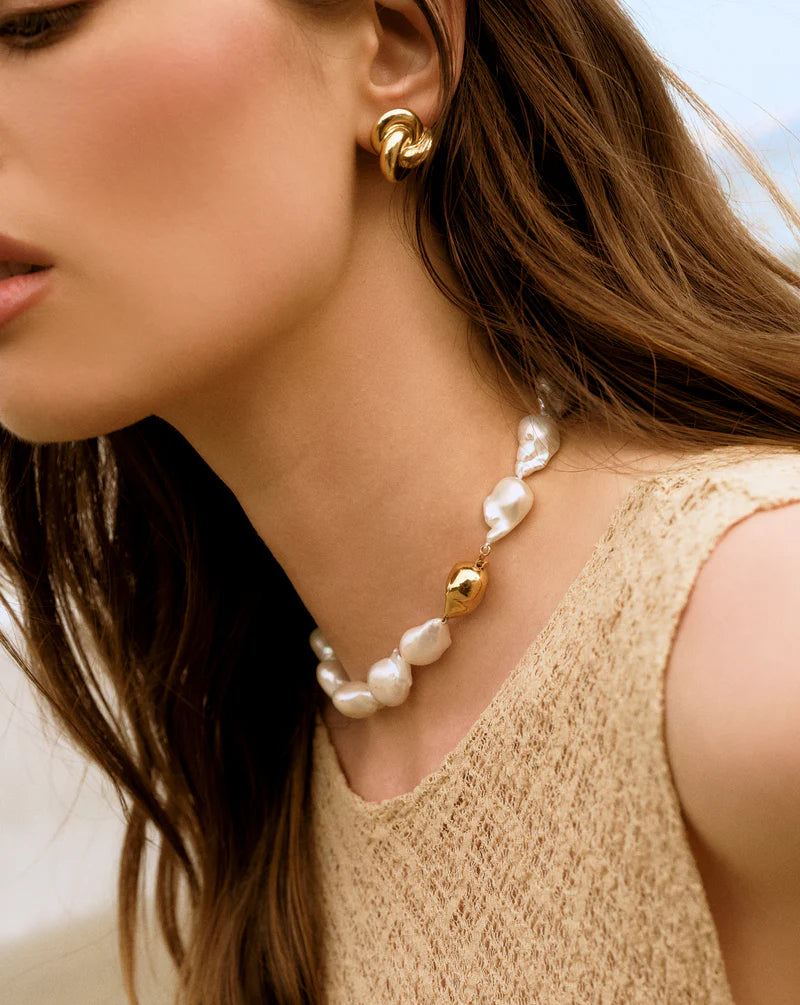 Puffed Knot Earrings