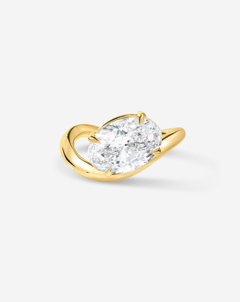 3.30 Oval Lab Diamond in The Wave