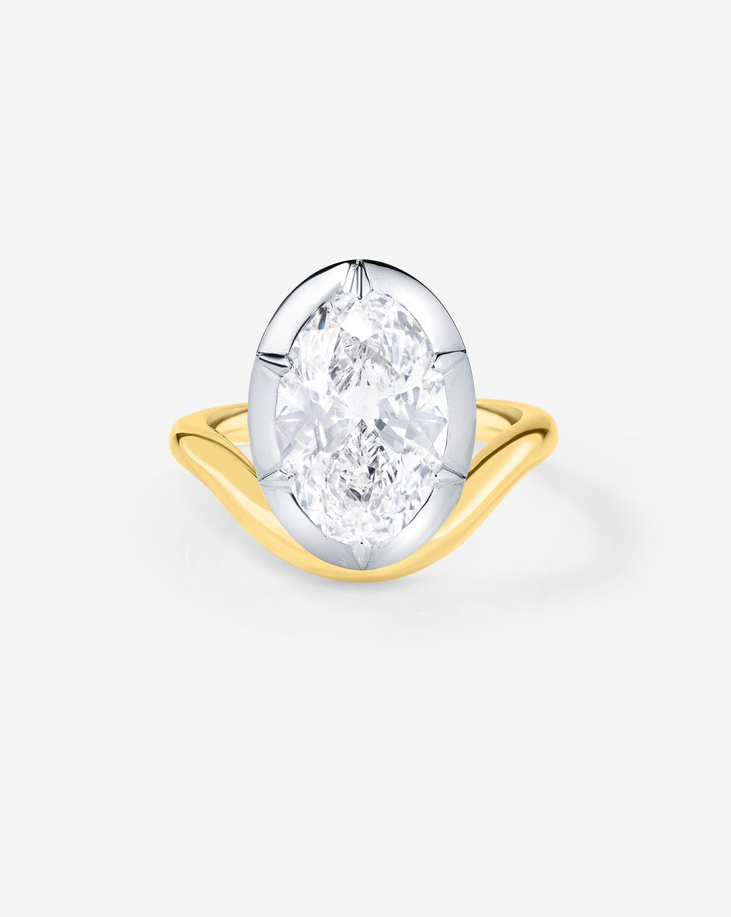 3.13 Oval Lab Diamond in The Nest