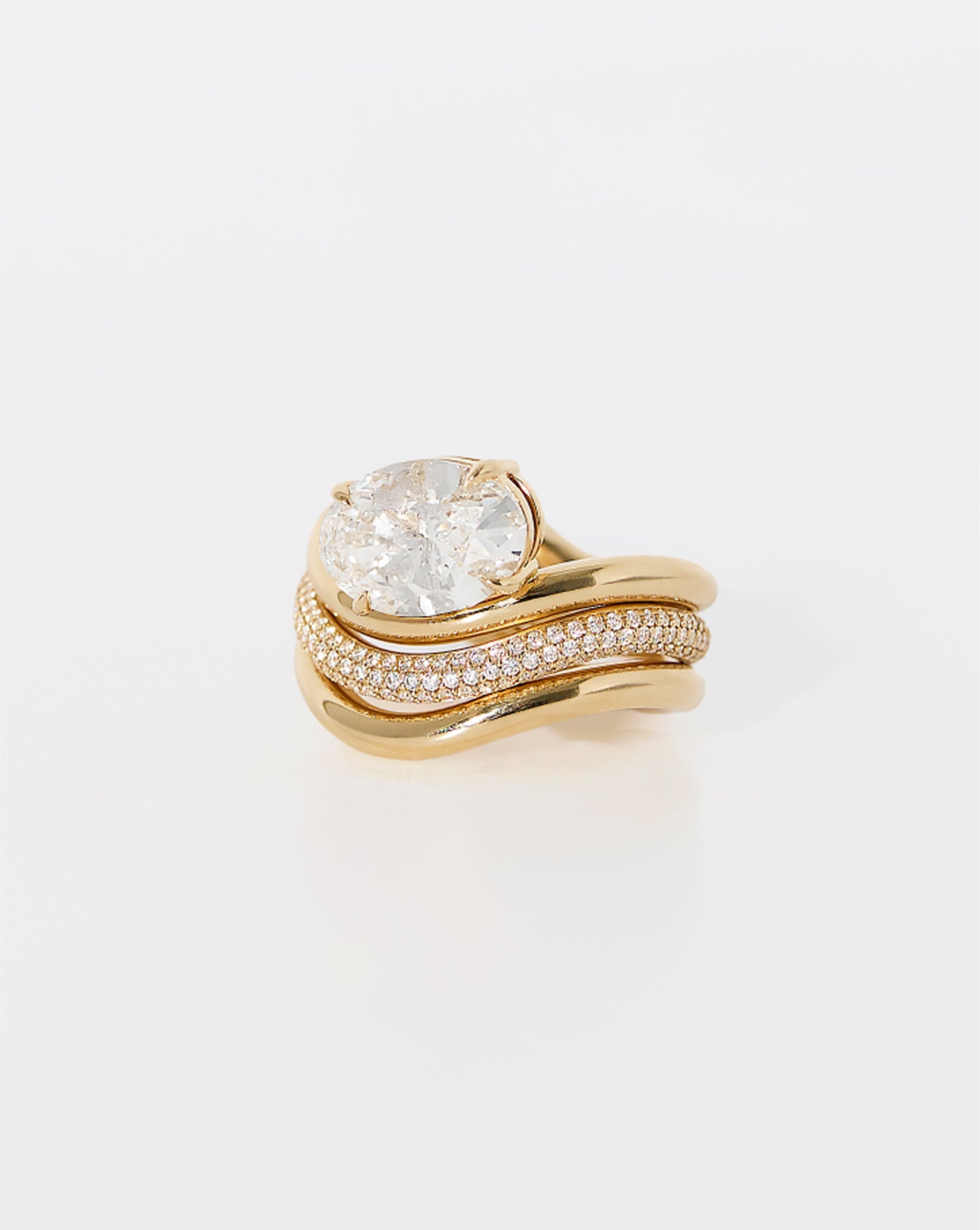 Wave Wedding Band