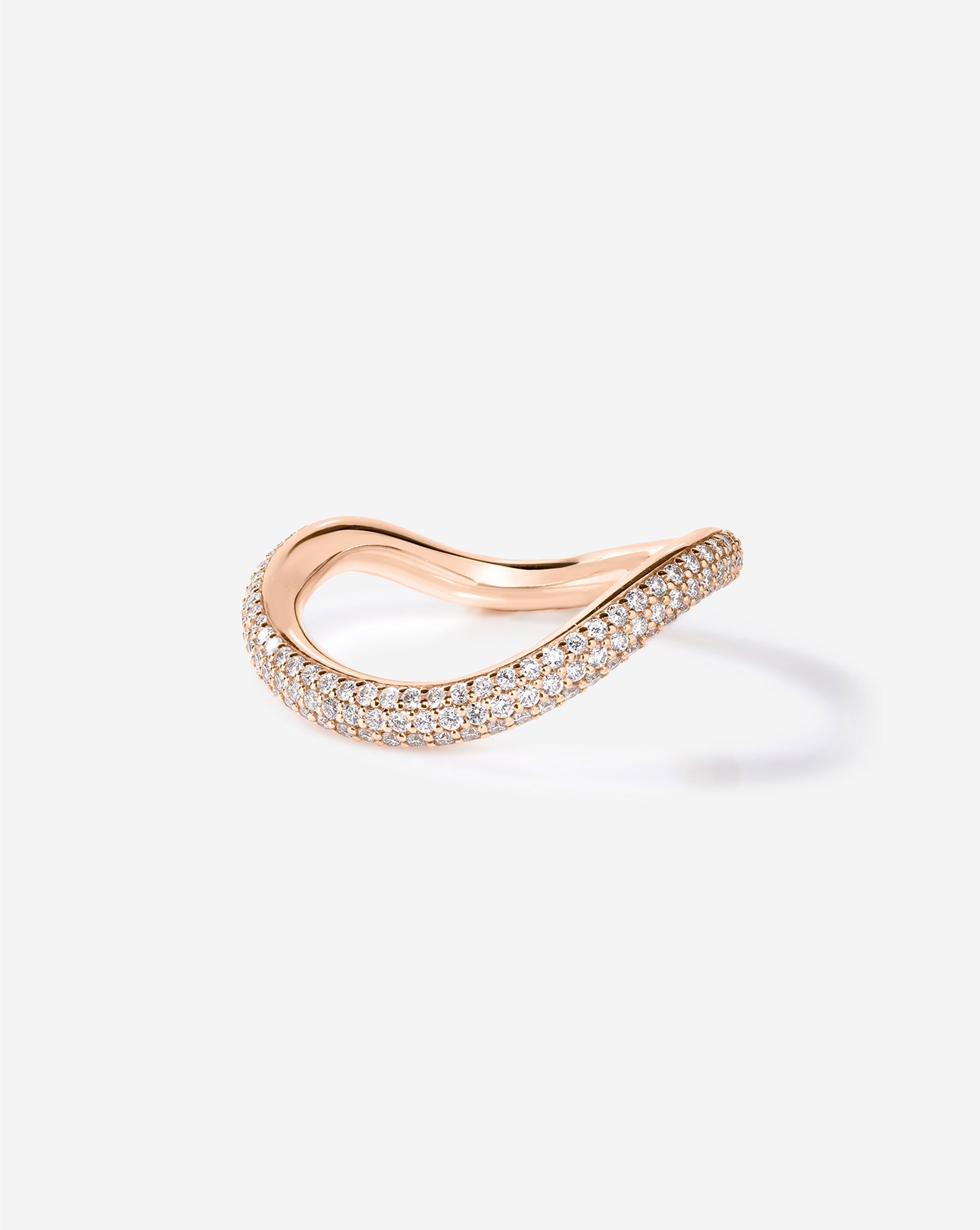 Pavé Wave Wedding Band